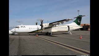 ATR 42500 landing full view  aeroplane  PIA  Aircraft landing  Planespoter [upl. by Delanos359]