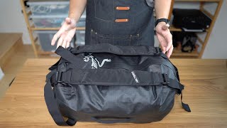 Arcteryx Carrier Duffle  Lightweight rugged waterproof bag that excels in very specific use cases [upl. by Maisie827]