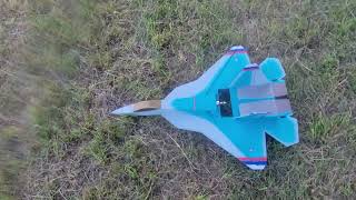 RC Powers T50 AKA SU57 Felon V5 built with foamboard flight on 4S by William Holovich [upl. by Ko]