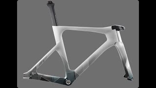 ICAN Carbon Track Bike Frameset TRA01 Painting and Drawing Process [upl. by Carrelli]