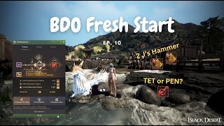 Enhancing Blackstar Weapon from Base  BDO F2P Fresh Start Ep 10 [upl. by Nner]