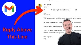 How To Reply Above The Line In Gmail [upl. by Crispas]