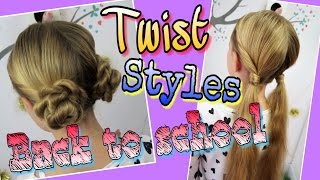 2 BACK TO SCHOOL Twist Frisuren coole Mädchen ZöpfeampFrisuren [upl. by Inaboy]