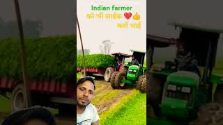 Indian Farmer  MAHINDRA ARJUNJOHN DEEREtractor carracinggame shorts react pawer [upl. by Yllen]