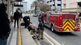 Metro Blue Line passenger stabbed to death in Long Beach [upl. by Durnan]