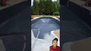 KOLAM BERENANG KERING pool swimminghack satisfying pooling automobile poolcleaner water [upl. by Keyes]