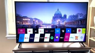 LG 65 Inch Built in 4K Smart TV Measurements amp Settings Review [upl. by Rayna]