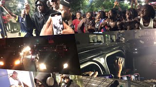 Watch how Shatta wale beautifully wlc Medikal  the airport n both sprays over 50000 cedies on fans [upl. by Elad140]