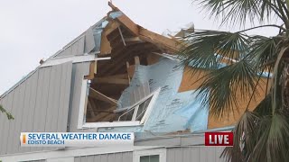 Cleanup underway on Edisto Beach after Tropical Storm Idalia [upl. by Coffeng355]