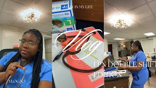 vlog  day in the life of a nurse  LPN  double shift  skilled nursing [upl. by Marucci]