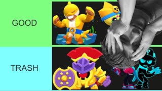 Reacting To Tierlists Ranking Every Skin In Brawl Stars [upl. by Rosalia74]