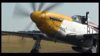 FOUR P51D MUSTANGS DISPLAY  DUXFORD  FLYING LEGENDS  2010 [upl. by Wanids332]