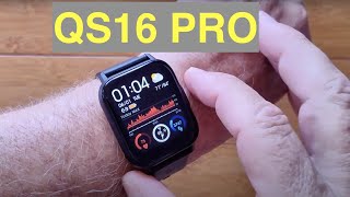 Bakeey QS16 PRO Continuous TemperatureHRSpO2 IP67 Waterproof Health Smartwatch Unbox amp 1st Look [upl. by Nathanael74]