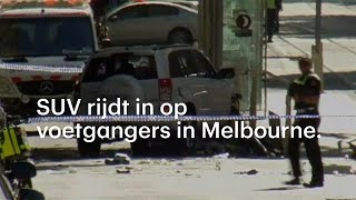 SUV rijdt in op voetgangers Melbourne Opzet in het spel  RTL NIEUWS [upl. by Allac569]