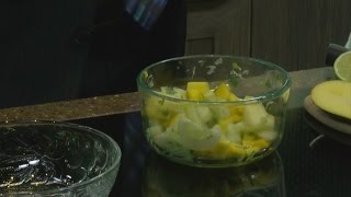 Cooking With WCCO Cucumber Pineapple Mango Salad [upl. by Anikat]