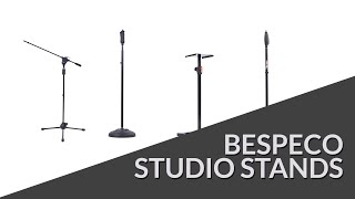 Bespeco Microphone Boom and Monitor Stands [upl. by Ehttam671]