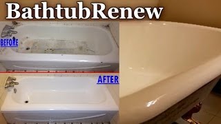 Bathtub Renew Reglazing Refinishing Porcelain Resurfacing [upl. by Asiral]