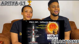 African Couple Reacts To AdityaL1 Launch  ISRO  Successful Launch [upl. by Novahc]