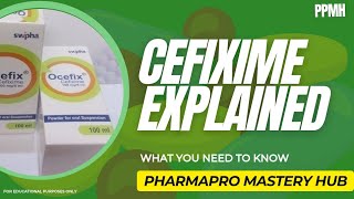 Cefixime explained uses dosage side effects and moreCefixime english druginformationFEPO [upl. by Rudd]