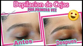 DEPILACIÓN de CEJAS Primera 1 VEZ 😍 Con CERA [upl. by Susejedesoj279]