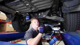 How to Install Mitsubishi Pajero Air Suspension  CR5002HP Airbag Man HP Coil Helper Kit [upl. by Inaffyt]