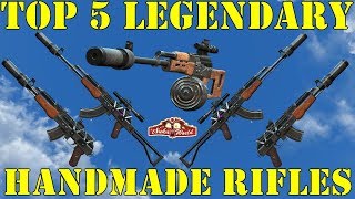 Fallout 4 Top 5 Legendary Handmade Rifles [upl. by Steve]