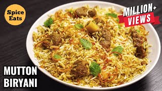 SIMPLE MUTTON BIRYANI FOR BEGINNERS  MUTTON BIRYANI WITH BIRYANI MASALA  MUTTON BIRYANI RECIPE [upl. by Aikar]