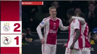 highlights Ajax Amsterdam vs sparta Rotterdam 《2 1》 results and Extended resumen goles [upl. by Seaden353]