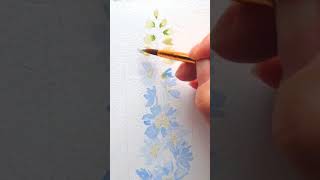 Lets paint Delphinium flowers [upl. by Silvers]