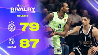 Road Win and First Place  BARCELONA Edges PARTIZAN for Top Spot  BASKETBALL HIGHLIGHTS R9 202425 [upl. by Oilime]