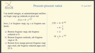 Potensfunktion  Procent procent vækst [upl. by Linda]