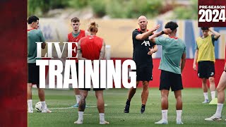 LIVE TRAINING Liverpool FC warmup in Philadelphia  PreSeason 2024 [upl. by Buderus]