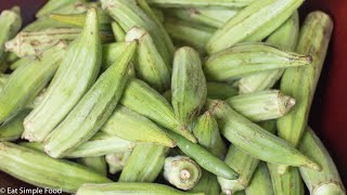 Quick Pickled Refrigerator Okra Recipe  Easy  EatSimpleFoodcom [upl. by Swec]