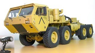 FANTASTIC RC TRUCK M983 HEMTT OSHKOSH 8x8 UNBOXING RC CRAWLER AMEWI 22390 HG P802 [upl. by Aicener]