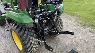 3 Point Hitch Installation  2025R Gen 2 2022  John Deere Compact Tractor [upl. by Engenia993]