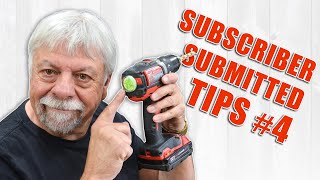 Subscriber Submitted Woodworking Tips and Tricks  Episode 4 [upl. by Koser]