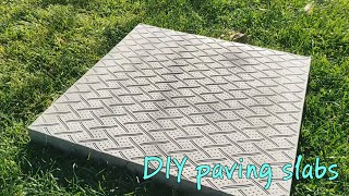 DIY paving slabs made of cement I figured out how to make paving slabs myself [upl. by Gabriel184]