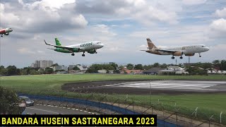 Plane Spotting 2023 di Bandara Husein Sastranegara Bandung Nonton Pesawat Take Off dan Landing [upl. by Lundin]