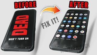 How to fix Samsung Galaxy won’t turn on or charge black screen  phone wont turn on or charge [upl. by Wollis]