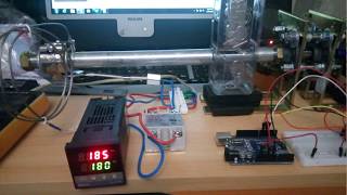 FILAMENT EXTRUDER PART 6  MOUNTING AND TESTING THE HEATING WITH REX C100 TEMPERATURE CONTTOLLER [upl. by Notloc]