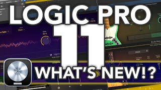 LOGIC PRO 11  Whats New in Logic 11 Stem Splitter AI Players Chord Track ChromaGlow amp MORE [upl. by Rednaxela73]