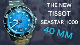 HandsOn The New Tissot Seastar 1000 40mm Automatic Diver [upl. by Aicenek]