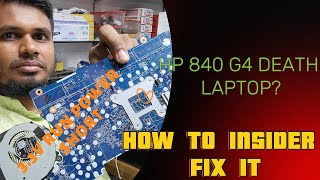 HP 840 G4 NO POWER PROBLEM DEATH33v Run Power Missing or Short  HOW TO FIX IT [upl. by Aisset]