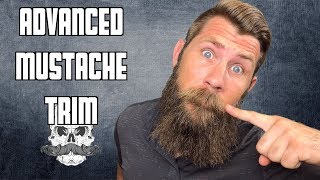 A Big Mustache Trim  Advanced Technique for Beginners [upl. by Anujra290]