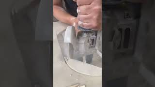 Perforación Porcelanato sinterizado Fregadero para encimera bajo la cubierta countertop surface [upl. by Kerman377]