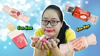 SON 40 LỚP SON BẰNG 20 CÂY SON KẸO amp SON KEM  LIPSTICK CANDY [upl. by Hyacinthe]