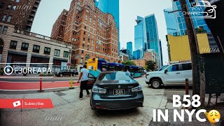 THE SOUND OF BMW 340i ECHOES IN NYC pt2 [upl. by Kannav]