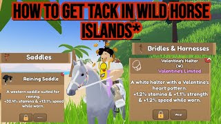 How to get Tack in Wild Horse Islands Roblox [upl. by Ahsakal]