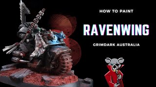 How to paint Grimdark Ravenwing Quick and easy [upl. by Kondon]