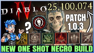 Diablo 4  ULTIMATE Endgame Necromancer Build  HIGHEST DAMAGE POSSIBLE  Skills Gear Paragon Guide [upl. by Tada]